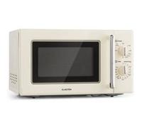 Klarstein Caroline Four micro-ondes 20L - 700 / 1000 w - look rétro crème créme G
