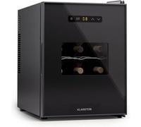 Klarstein Cave à vin 12 Bouteilles Cave multi-températures 31 L Cave vin Noir Noir G