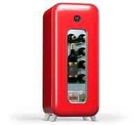 KLARSTEIN Cave à Vin de Conservation - Porte en Verre, Cave à Vins à Zone Unique, Bar Int/Ext, Frigo Vin, Armoire à Vin, Cave à Vin de Vieillissement pour 15 Bouteilles