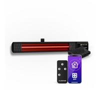 Klarstein Chauffage Infrarouge 2000W - Radiateur Mural IP65, 9 Niveaux, WiFi & Télécommande, Silencieux, Minuterie, Aluminium, Pour Extérieur 15m², Rayonnant Infrarouge