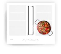 Klarstein Chef-Fusion 60cm 4 Feux Plaque Induction avec Hotte Intégrée Blanc A