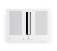 ChefFusion 70cm Plaque Induction avec Hotte Intégrée 4 Feux Blanc