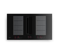 ChefFusion 90cm Plaque Induction avec Hotte Intégrée 4 Feux Noir