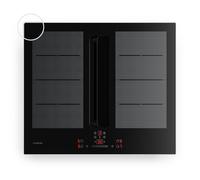 Klarstein ChefFusion Prime 60cm Plaque Induction avec Hotte Intégrée 4 Feux Noir A