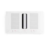 ChefFusion 90cm Plaque Induction avec Hotte Intégrée 4 Feux Blanc