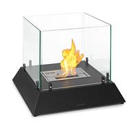 Klarstein Cheminee Bioetanol, Cheminée Bioéthanol pour l'Intérieur, Cheminée au Bioéthanol avec une Durée de Combustion de 4 à 6 Heures, Inodore et Sans Fumée, Cheminee Ethanol 2,2 kW, 48 x 48 x 40 cm