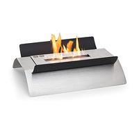 Klarstein Cheminee Bioethanol, Cheminée Bioéthanol pour l'Intérieur, Cheminée au Bioéthanol avec Une Durée de Combustion de 4 à 6 Heures, Inodore et sans Fumée, Cheminee Ethanol 2,2 KW, 45x32x15 cm