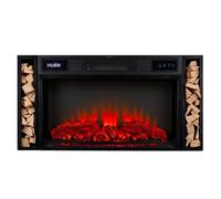 Klarstein Cheminée Electrique d'Intérieur, Chauffage Electrique de 1900W, Fausse Cheminée Decorative avec Effet Flamme en LED, Télécommande Inclus, Programmable, Minuterie, Thermostat Réglable