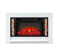 Klarstein Cheminée Electrique d'Intérieur, Chauffage Electrique de 1900W, Fausse Cheminée Decorative avec Effet Flamme en LED, Télécommande Inclus, Programmable, Minuterie, Thermostat Réglable