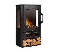 Klarstein Cheminée Electrique d'Intérieur, Chauffage Electrique de 2000W, Fausse Cheminée Decorative avec Effet Flamme en LED, Programmable, Minuterie, Thermostat Réglable