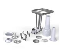 Klarstein Chiara hachoir pâtisserie - accessoire polyvalent, couteau 4 lames inox, 3 disques de coupe, préparation facile de saucisses, compatible avec le robot de cuisine Chiara