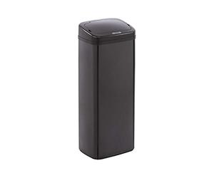 KLARSTEIN Cleansmann Poubelle à capteur, 50 litres de capacité, touchless : ouverture et fermeture automatiques, support pour sac-poubelle, matériaux : couvercle en plastique ABS, noir