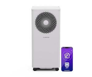 Klarstein Climatiseur Mobile avec Evacuation 9000 BTU, Climatisation Portable 3 en 1, Refroidissement, Déshumidificateur, Ventilateur, Connectivité IoT, Compatible Alexa/Google, Jusqu'à 31m², Blanc