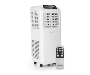 Klarstein Climatiseur Mobile Silencieux, Climatiseur 3 en 1, Mode Nuit, Déshumidificateur, Ventilateur, Mini Climatisation à Faible Conso, Evacuation, Clim Portable, Puissant 7000 BTU, Climatiseurs