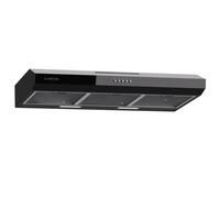Klarstein hotte aspirante 90 cm, Hotte d'extraction, filtre en aluminium compatible lave-vaisselle, évacuation d'air silencieuse, débit d'air de 200 m³/h, hottes murales avec LED & commandes tactiles