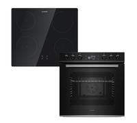 Klarstein ControlSync four & table de cuisson à induction Set | 9 fonctions | 4 zones de cuisson | Capacité 73 L