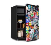 Klarstein Obsidian 44,5cm 72L Mini Frigo Design Stickerbomb E