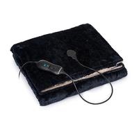 KLARSTEIN Couverture Chauffante 2 Places électrique XL 180x130 cm, Plaid Chauffant, Couette Lavable Machine 120W, 3 Températures, Minuterie 3H, Surmatelas Chauffant Electrique sans Fil Canapé et Lit