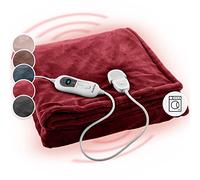 Klarstein Couverture Chauffante 2 Places électrique XL 180x130 cm, Plaid Chauffant, Couette Lavable Machine 120W, 3 Températures, Minuterie 3H, Surmatelas Chauffant Electrique Sans Fil Canapé et Lit