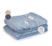 KLARSTEIN Couverture Chauffante 2 Places électrique XXL 200x180 cm, 2 Personnes, Plaid Chauffant et Lavable en Machine, 9 Températures, Minuterie Automatique, Drap Chauffant Electrique Canapé et Lit