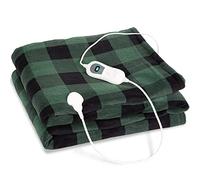 KLARSTEIN Couverture Chauffante 2 Places électrique XXL 200x180 cm, Plaid Chauffant, Couette Lavable Machine 120W, 3 Températures, Minuterie 3H, Surmatelas Chauffant Electrique sans Fil Canapé et Lit