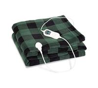 KLARSTEIN Couverture Chauffante 2 Places électrique XXL 200x180 cm, Plaid Chauffant, Couette Lavable Machine 120W, 3 Températures, Minuterie 3H, Surmatelas Chauffant Electrique sans Fil Canapé et Lit