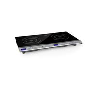Klarstein Cucinata 3100W Plaque Induction Portable 2 Feux Argent