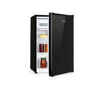 KLARSTEIN Delaware - Réfrigérateur, 76 litres, Classe d'efficacité énergétique E, 2 étagères en verre flexible, compartiment congélateur/congélateur : 4 litres, compartiment bouteilles, Noir