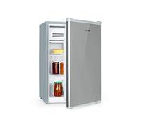 KLARSTEIN Delaware Réfrigérateur, Capacité 76 Litres, 2 Clayettes en Verre Flexibles, Compartiment Congélateur 4 Litres, Range-Bouteille jusqu'à 2 L, Argent/Gris