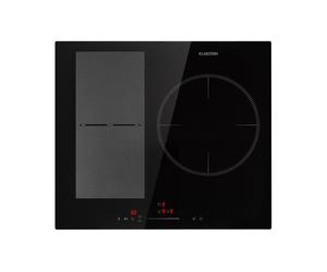 Klarstein Delicatessa 3Zone 60cm 1 Zone Flex Plaque à Induction 3 Feux Noir