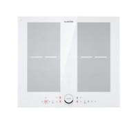Klarstein Delicatessa 60cm 2 Zones Flexibles Plaque à Induction 4 Feux Blanc