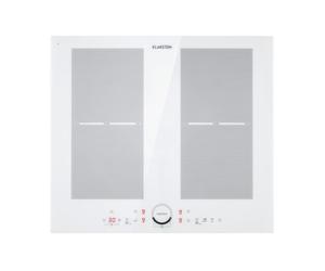 Klarstein Delicatessa 60cm 2 Zones Flexibles Plaque à Induction 4 Feux Blanc