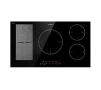 Klarstein Plaque de cuisson induction vitrocéramique encastrable 5 feux 90 cm 7000 W noir