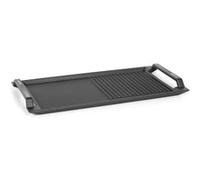 Klarstein Delicatessa Grill Pan - Plaque Accessoire Pour Table À Induction Avec Zone Flex - Poignée Froide - Nettoyage Facile Noir