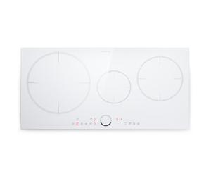 Klarstein Delicatessa Slim 80cm Plaque à Induction 3 Feux Blanc