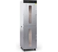 Klarstein Déshydrateur alimentaire 4000W Professionnel – 48 étagères inox, 30–90°C, 24h, Argent