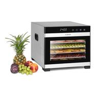 Klarstein Déshydrateur alimentaire Flavour Dry 650W 6 plateaux inox 35–75°C Noir