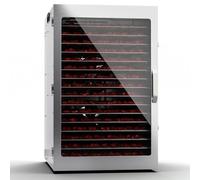 Klarstein Déshydrateur, déshydrateur pour légumes, fruits,& viande, déshydrateur en acier inoxydable 1500 W, déshydrateur avec 16 grilles métalliques, déshydrateur avec minuterie 24H et écran tactile