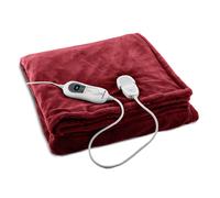 Klarstein Dr. Watson XL 180x130cm 120W Couverture Chauffante Bordeaux