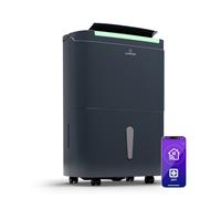 KLARSTEIN DryFy Connect 40L Déshumidificateur Intelligent, 40L/24h, Réservoir 7L, Wi-FI App, Minuterie 24h, Silencieux, Portable, pour Salle de Bain & Pièces 35-45m², Anthracite