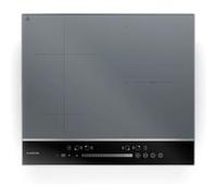 Klarstein DualTone Hybrid Plaque de Cuisson à Induction - 4 Zones, 7200 W, Flex Zone, Commande par Curseur, Fonction Booster & Minuterie, Cadre Aluminium, Argent, 60 cm