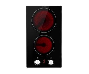 Klarstein EasyCook 30cm Plaque Vitrocéramique 2 Feux Noir