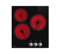 Klarstein Easycook 45cm Plaque Vitrocéramique 3 Feux Noir