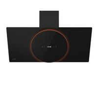 Klarstein Hotte aspirante Total Eclipse 90 cm – 600 m³/h, LED 3000–6500 K, tactile, noir