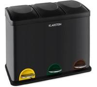Klarstein Ecosystème Poubelle à pédale pour tri sélectif & recyclage 45 L (3x15 G