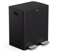 EcoVista Poubelle avec bac à compost Poubelle 40 litres + Bac à compost 3 L à fermeture douce