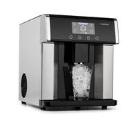 Klarstein Eiszeit Machine à glaçons 15kg - 24h - 3 tailles de cubes - réservoir 3L - écran tactile & affichage LED - inox argent