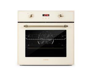 Klarstein Elizabeth 60cm 49L Four Encastrable Rétro Crème Vintage A