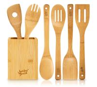 Klarstein Ensemble de cuillères de cuisine avec boîte de rangement