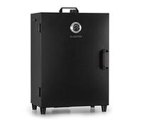 Klarstein Flintstone Four fumoir : inox noir, 1600W, thermostat réglable, thermomètre intégré, 3 grilles de fumage, porte à double paroi en inox noir, noir